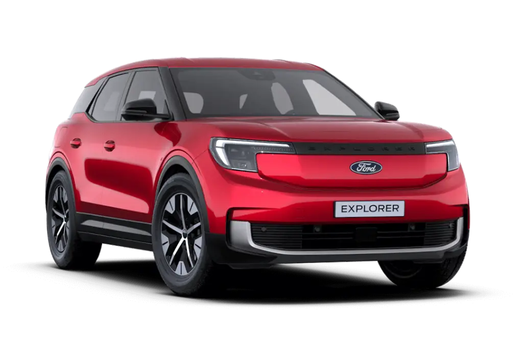 Ford-Explorer-Elektrisk-Lucid-Red